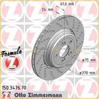 Zimmermann FORMULA Z Bremsscheiben f&uuml;r BMW 5er E60 E61 M5 6er E63 E64 M6 hinten