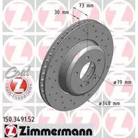 Zimmermann SPORT Bremsscheiben Satz f&uuml;r BMW Z4 E89 sDrive35i/is 306/340PS vorne
