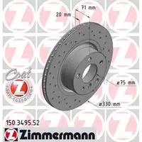 Zimmermann SPORT Bremsscheiben + Bremsbel&auml;ge + Wako BMW X3 F25 + X4 F26 hinten