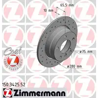 Zimmermann SPORT Bremsscheiben Bel&auml;ge Wako BMW 1er E81 E87 116i 116d 118d hinten