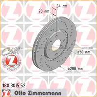 ZIMMERMANN Bremsen Kit SPORT Bremsscheiben + Bel&auml;ge + Wako Citroen C5 I II vorne
