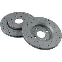 Zimmermann SPORT Bremsscheiben + Bel&auml;ge CITROEN C1 PEUGEOT 107 TOYOTA AYGO vorne