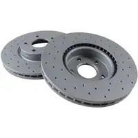 ZIMMERMANN Bremsen Kit SPORT Bremsscheiben + Bel&auml;ge f&uuml;r Ford Mondeo IV MK4 vorne
