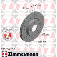 Zimmermann SPORT Bremsscheiben f&uuml;r HYUNDAI ELANTRA VELOSTER i30 KIA CEE'D vorne