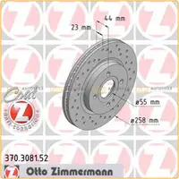 Zimmermann SPORT Bremsscheiben Satz f&uuml;r MAZDA 2 (DE) 1.3 1.5 1.4/1.6MZ-CD vorne