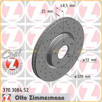 Zimmermann SPORT Bremsscheiben Satz f&uuml;r Mazda 3 (BK BL) 2.3 MPS 260 PS vorne