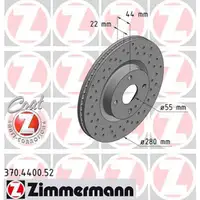 Zimmermann SPORT Bremsscheiben f&uuml;r FIAT 124 Spider 348_ MAZDA MX-5 IV ND vorne