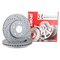 Zimmermann SPORT Bremsscheiben Satz Mercedes 190 W201 W124 S124 C124 R107 vorne