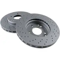 ZIMMERMANN Bremsen Kit SPORT Bremsscheiben + Bel&auml;ge Mercedes W203 R171 vorne