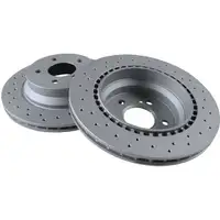 Zimmermann SPORT Bremsscheiben + Bel&auml;ge Wako MERCEDES C218 C219 W211 W212 hinten