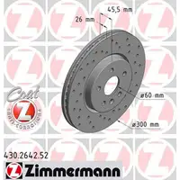 Zimmermann SPORT Bremsscheiben f&uuml;r OPEL ASTRA K 1.0 1.4 1.6Turbo 1.6CDTi vorne