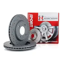 Zimmermann SPORT Bremsscheiben Citroen Xsara f&uuml;r Peugeot 106 205 206 306 vorne