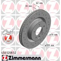 Zimmermann SPORT Bremsscheiben Land f&uuml;r Rover Discovery Range Rover Sport vorne