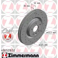 Zimmermann SPORT Bremsscheiben Land f&uuml;r Rover Discovery Sport Range Rover vorne