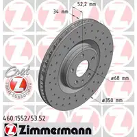 Zimmermann SPORT Bremsscheiben f&uuml;r PORSCHE MACAN (95B) PR-1LB/1LF 18 Zoll vorne