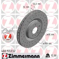 Zimmermann SPORT Bremsscheiben f&uuml;r PORSCHE MACAN (95B) PR-1LB/1LF 18 Zoll vorne