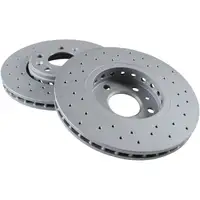 ZIMMERMANN Bremsen Kit SPORT Bremsscheiben + Bel&auml;ge f&uuml;r Renault Scenic III vorne