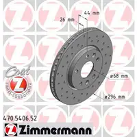 Zimmermann SPORT Bremsscheiben f&uuml;r RENAULT MEGANE IV TALISMAN 1.5/1.6 dCi vorne