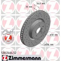 Zimmermann SPORT Bremsscheiben Satz SUBARU Forester Legacy Outback vorne