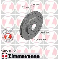 Zimmermann SPORT Bremsscheiben Satz f&uuml;r Suzuki Swift IV ohne Tempomat vorne