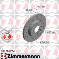 Zimmermann SPORT Bremsscheiben f&uuml;r SEAT TOLEDO 1 VW GOLF 2 3 PASSAT VENTO vorne