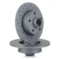 Zimmermann SPORT Bremsscheiben Bel&auml;ge SEAT TOLEDO VW GOLF 3 PASSAT VENTO hinten