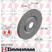Zimmermann SPORT Bremsscheiben + Bel&auml;ge AUDI A1 SEAT IBIZA 4 VW POLO 6R 6C vorne