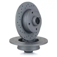 Zimmermann SPORT Bremsscheiben Bel&auml;ge SEAT IBIZA VW GOLF 2 3 PASSAT POLO hinten