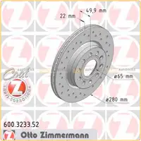 Zimmermann SPORT Bremsscheiben f&uuml;r Audi A3 Seat Leon Octavia VW Golf 5 6 vorne