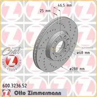 ZIMMERMANN Bremsen SPORT Bremsscheiben + Bel&auml;ge + Wako f&uuml;r VW Passat 3B vorne