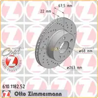 Zimmermann SPORT Bremsscheiben f&uuml;r Volvo 240 2.0-2.7 260 2.7 2.8 LUCAS vorne