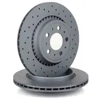 ZIMMERMANN Bremsen SPORT Bremsscheiben + Bel&auml;ge f&uuml;r Volvo XC90 ab 10.2002 hinten