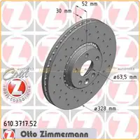 Zimmermann SPORT Bremsscheiben + Bel&auml;ge f&uuml;r VOLVO XC60 (156) bis Fgst.-Nr. vorne