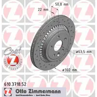 ZIMMERMANN Bremsen SPORT Bremsscheiben + Bremsbel&auml;ge f&uuml;r VOLVO XC60 (156) hinten