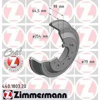 ZIMMERMANN Bremstrommeln CITROEN JUMPER f&uuml;r FIAT DUCATO PEUGEOT BOXER hinten