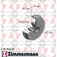 ZIMMERMANN Bremstrommeln + Radlager Satz RENAULT TWINGO II 1.2 1.5 dCi hinten