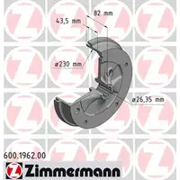 ZIMMERMANN Bremstrommeln Satz f&uuml;r VW K&auml;fer 1200 1.2 1300 1.3 34-44 PS hinten