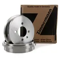 ZIMMERMANN Bremstrommeln Satz VW Lupo bis Fgst.-Nr. 6X-X003 000 hinten