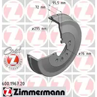 ZIMMERMANN Bremstrommeln Satz f&uuml;r VW AMAROK PR-2E3 ab 09.2010 hinten 2H0609617