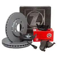 ZIMMERMANN Bremsscheiben + Bremsbel&auml;ge + Wako AUDI A2 (8Z0) PR-T1Q/TOU/T94 vorne
