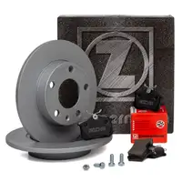 ZIMMERMANN Bremsen Bremsscheiben + Bremsbel&auml;ge f&uuml;r AUDI A4 (8E B6) PR-1KD hinten