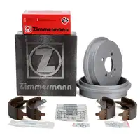 ZIMMERMANN Bremstrommeln + Backen SEAT AROSA IBIZA 2 VW LUPO POLO 6N2 UP hinten