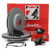 Zimmermann SPORT Bremsscheiben + Bel&auml;ge BMW 5er F10 F11 528/530i 525/530d vorne
