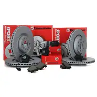 Zimmermann SPORT Bremsscheiben Bel&auml;ge AUDI A3 3.2 V6 VW GOLF V R32 vorne hinten