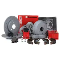 Zimmermann SPORT Bremsscheiben Bel&auml;ge Trommeln Backen SMART 450 452 vorne hinten