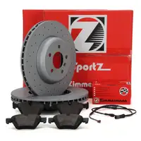 ZIMMERMANN Bremsen SPORT Bremsscheiben + Bel&auml;ge + Wako f&uuml;r BMW F10 F11 F13 vorne