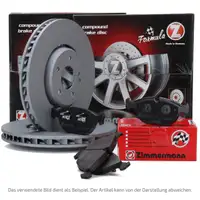Zimmermann FORMULA Z Bremsscheiben + Bel&auml;ge VW PASSAT (3B) 4.0 W8 4motion vorne