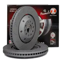 Zimmermann FORMULA Z Bremsscheiben f&uuml;r AUDI A6 RS6 (C5) 450/480PS PR-1LP vorne