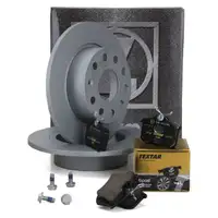 ZIMMERMANN Bremsscheiben + TEXTAR Ceramic Bremsbel&auml;ge AUDI SEAT SKODA VW hinten