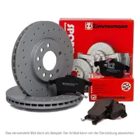 ZIMMERMANN Bremsen SPORT Bremsscheiben + Bremsbel&auml;ge f&uuml;r VOLVO XC60 (156) hinten
